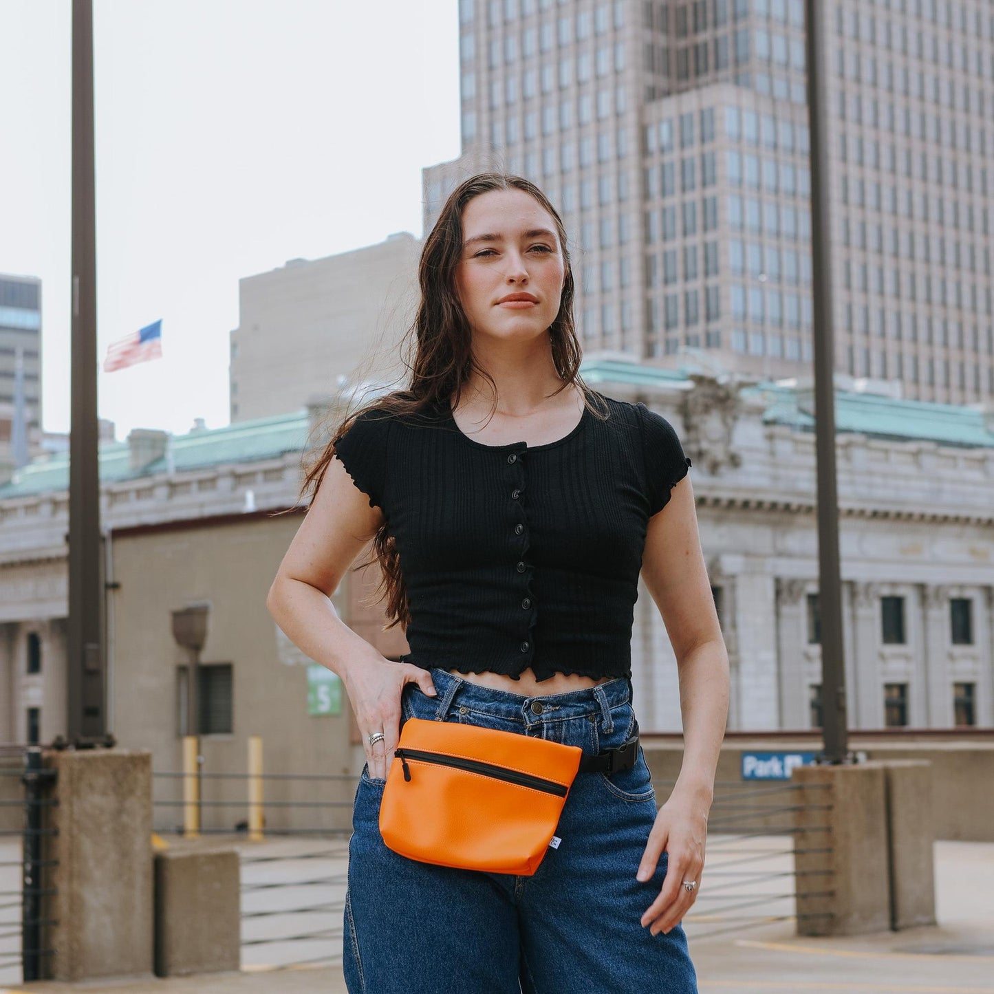Yellow Belt Bag Fanny Pack