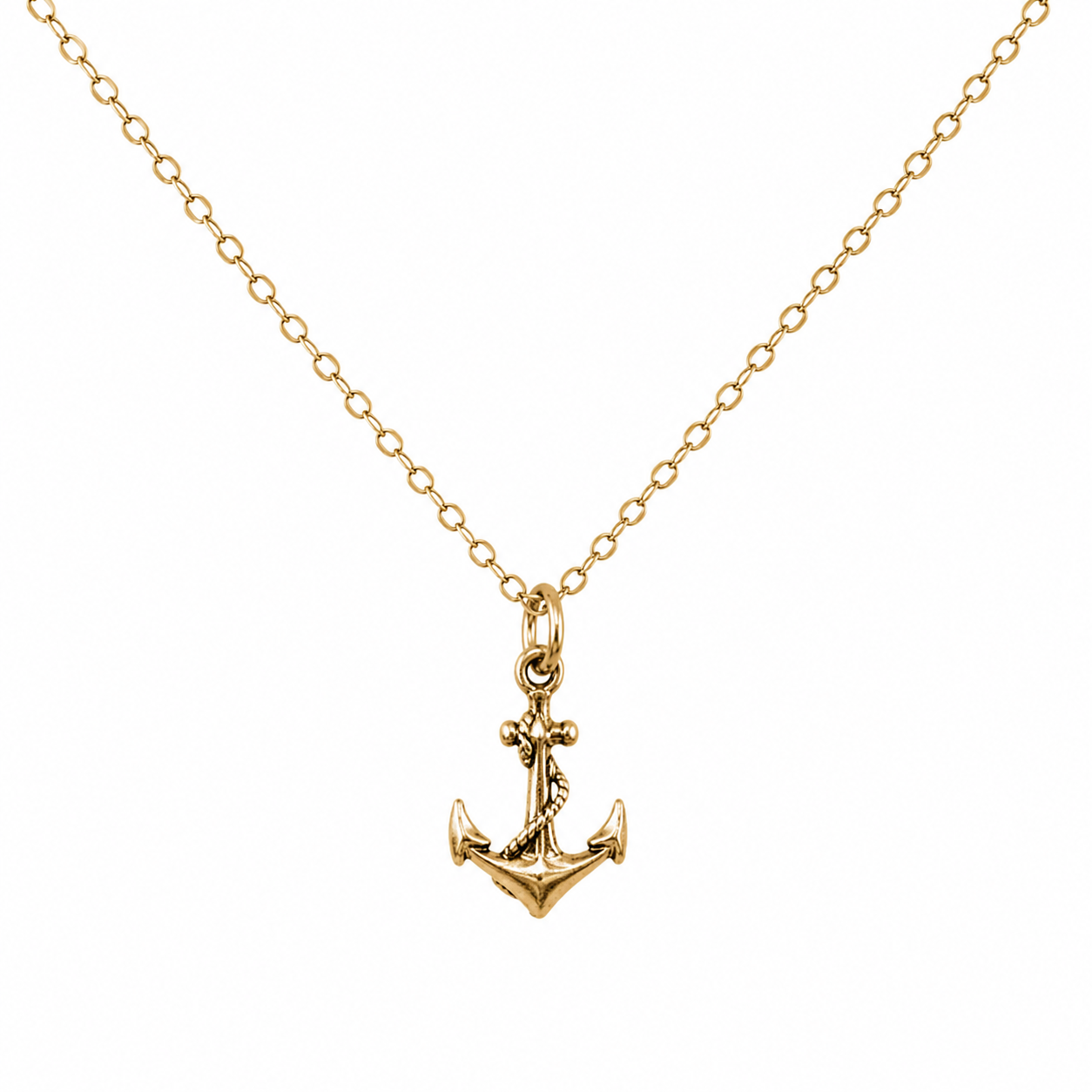 14k Gold Filled Anchor Necklace