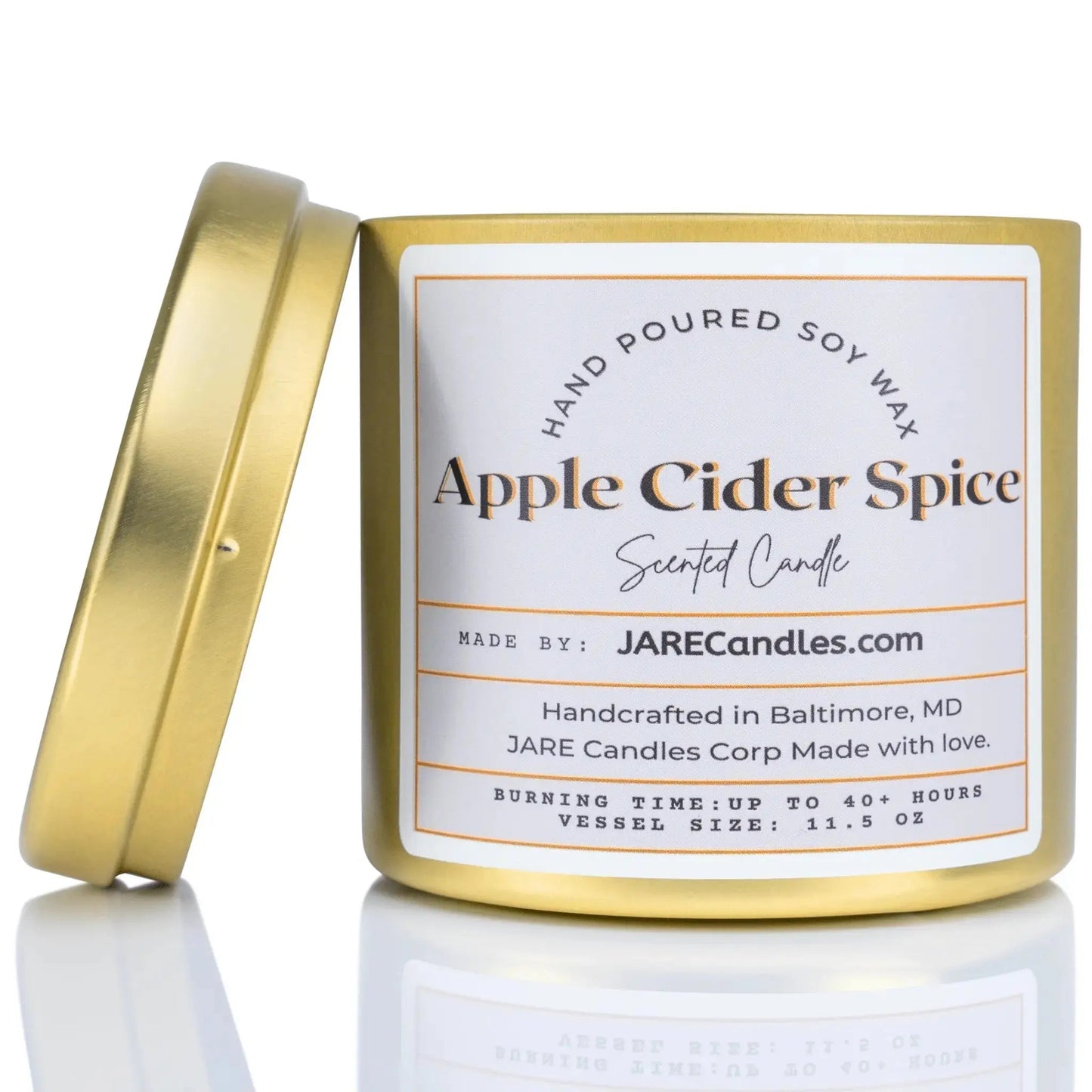 Apple Cider Spice - Cinnamon, Clove, Nutmeg - Soy Wax Scented Candle