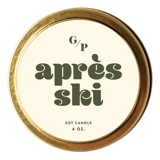 Après Ski 4 oz. Just Because Candle Tin
