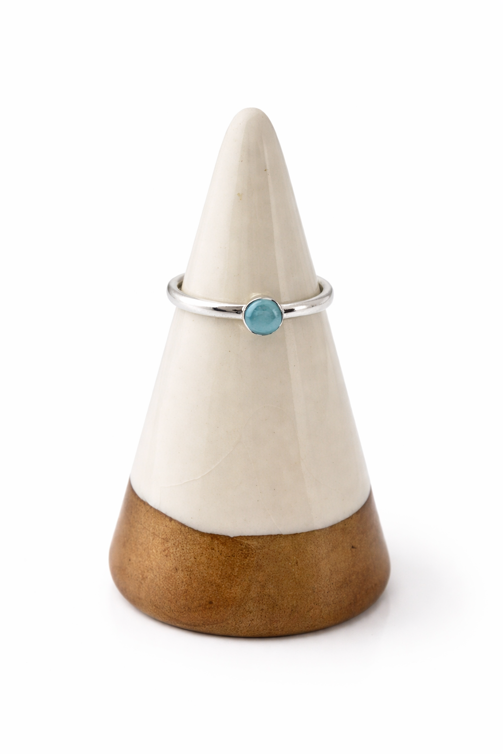 Tiny Aquamarine Birthstone Ring –  Size 7