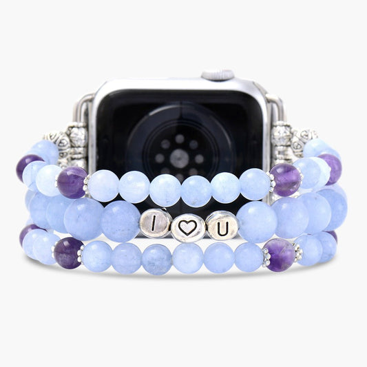 Aquamarine Love Stretch Apple Watch Strap