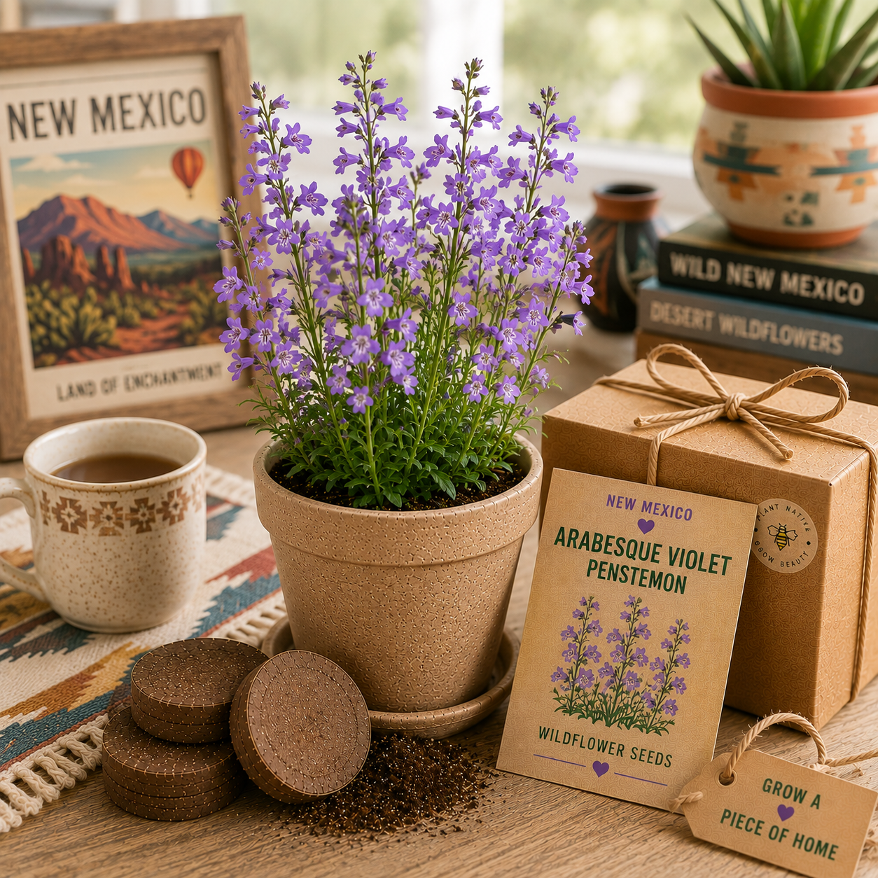 New Mexico Arabesque Violet Penstemon Wildflower Grow Kit