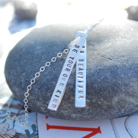 "Be Your Own Kind of Beautiful" Quote Necklace