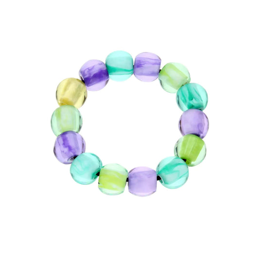 Stretch Multi Color Bead Bracelet