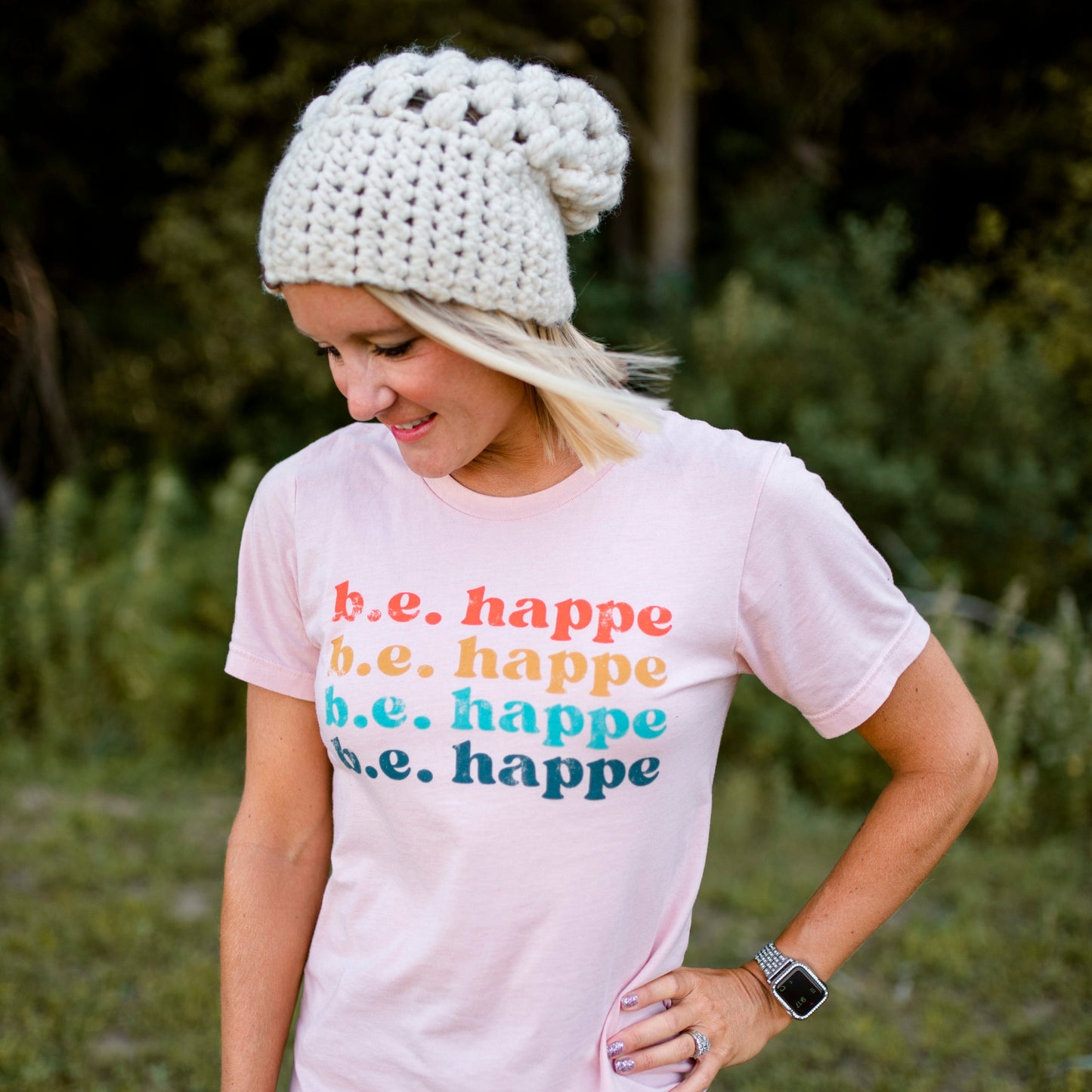 Crochet Slouch Hat | Cream Slouchy Beanie