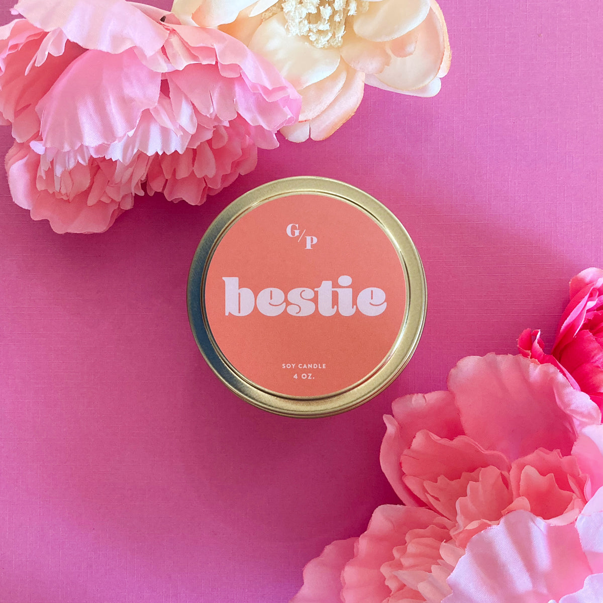 Bestie 4 oz. Just Because Candle Tin