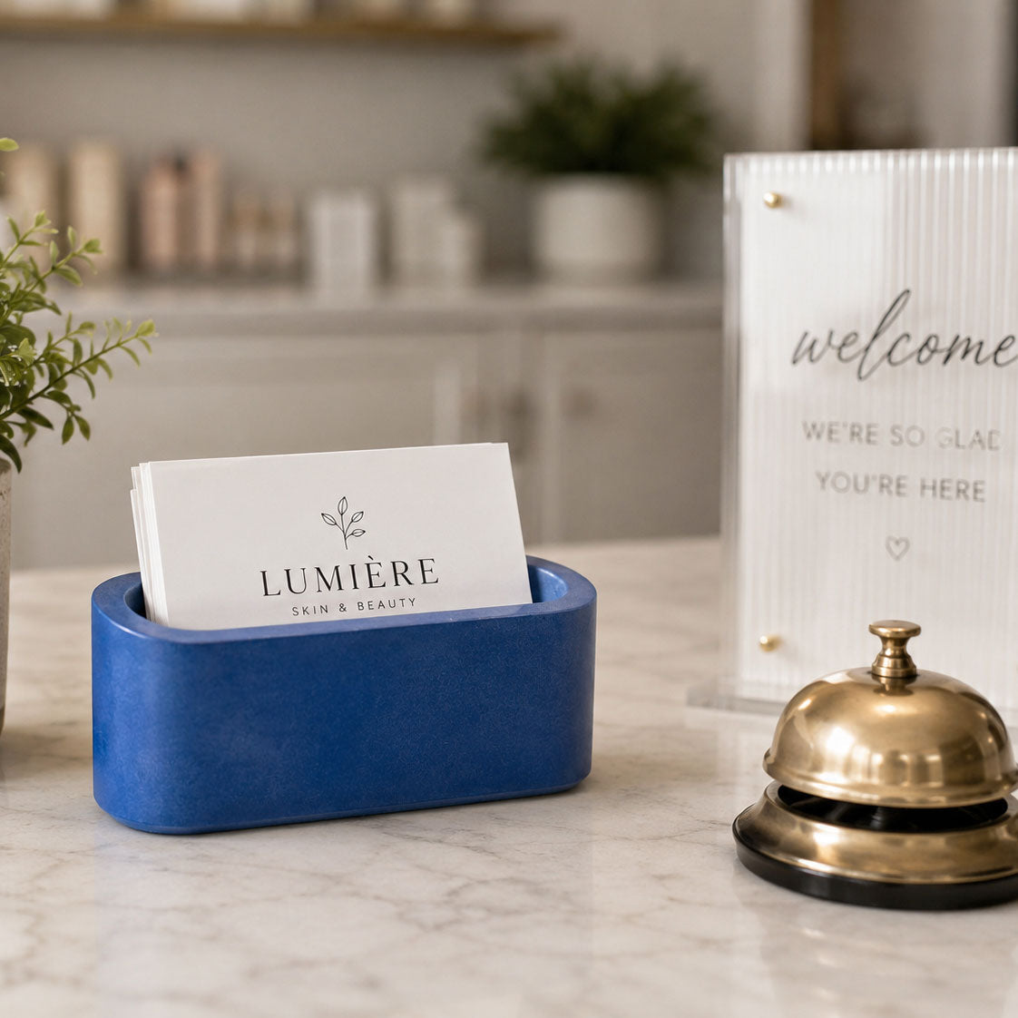 Blue Business Card Holder | Color Crete Creation