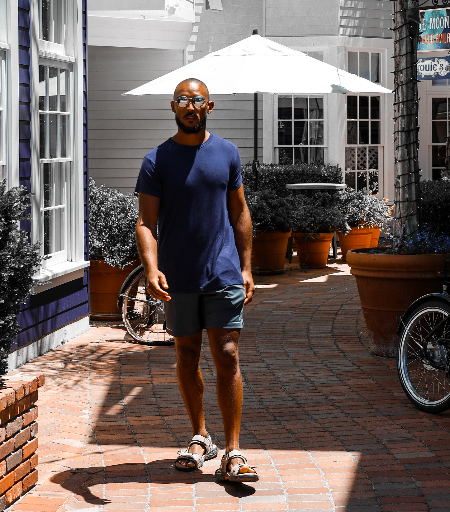 Bamboo Aerotech T-Shirt - Navy Blue