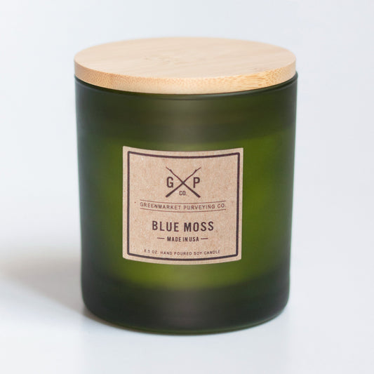 Blue Moss 8.5 oz. Balsam + Feather Candle