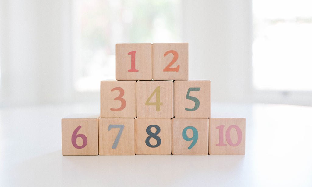 Boho Number + Counting Shape Blocks