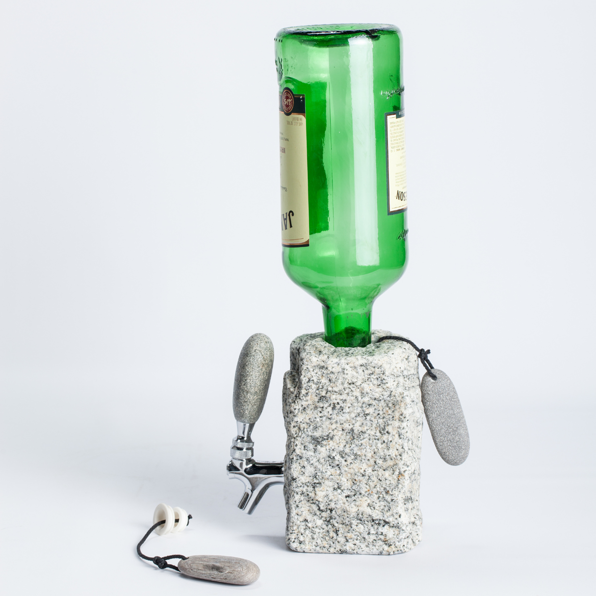 The "I Ain't Lifting That Rock" Stone Bottle Stopper
