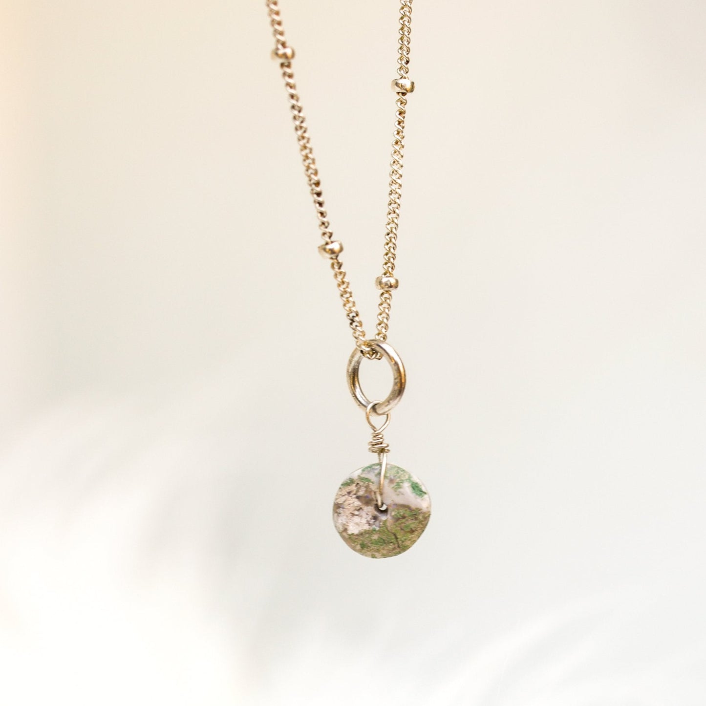 Boulder Opal Tiny Charm Necklace