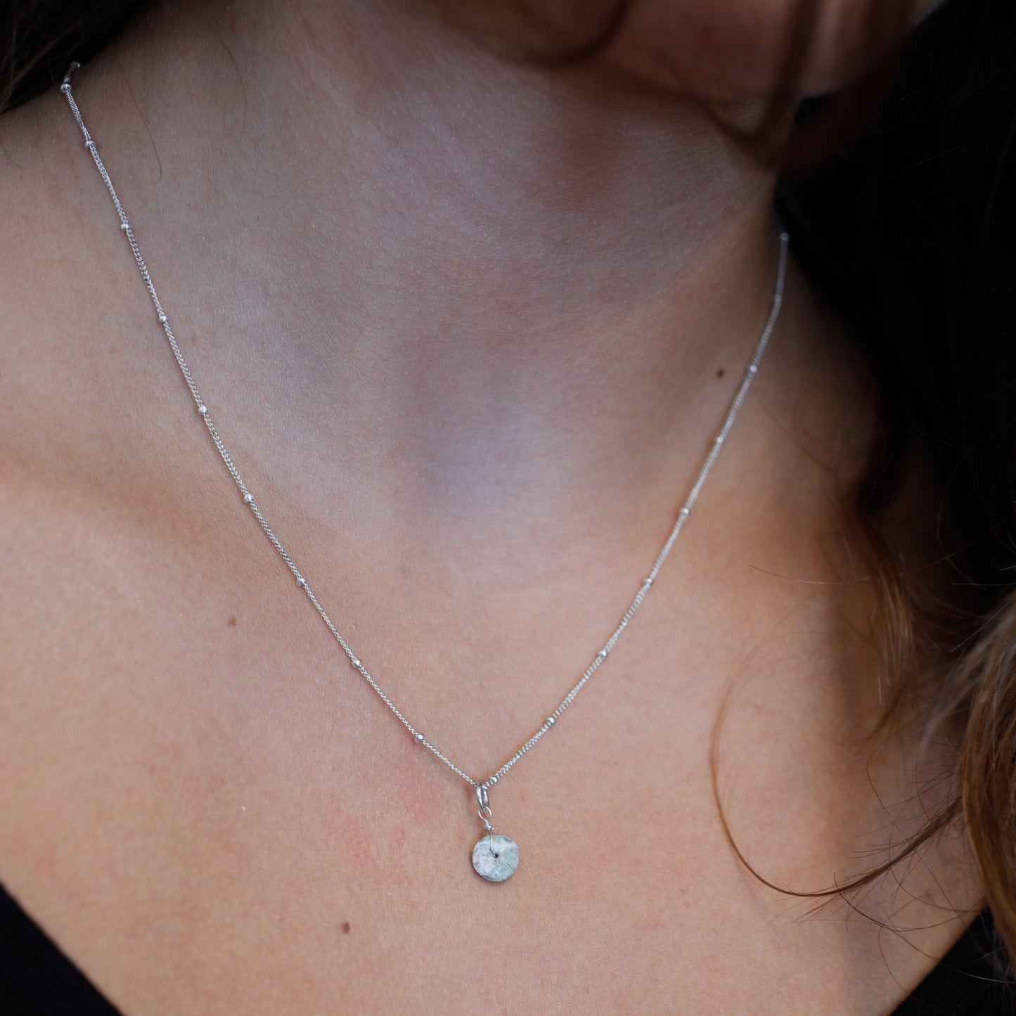 Boulder Opal Tiny Charm Necklace