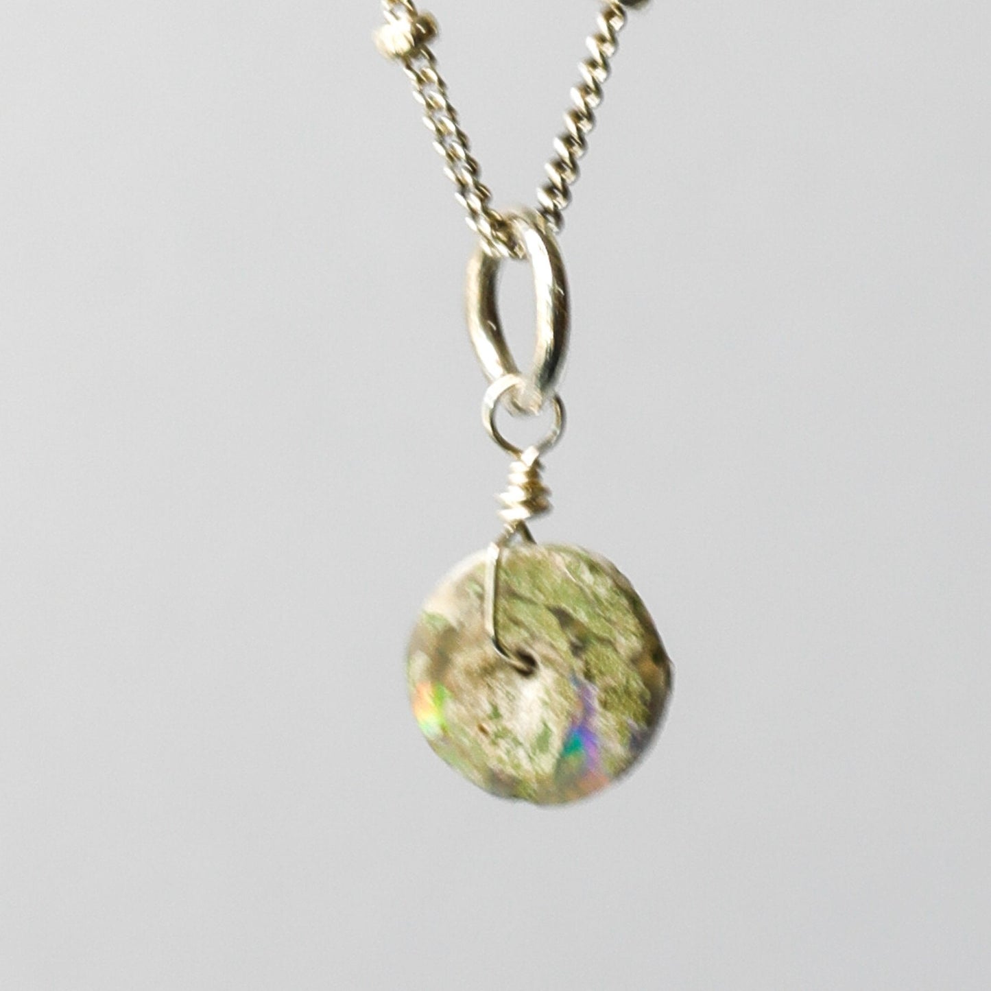 Boulder Opal Tiny Charm Necklace