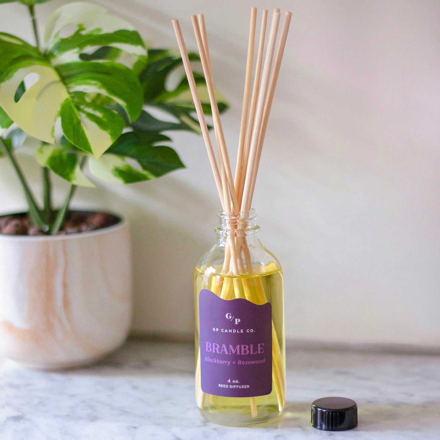 Bramble 4 oz. Hue Reed Diffuser (Blackberry + Rosewood)