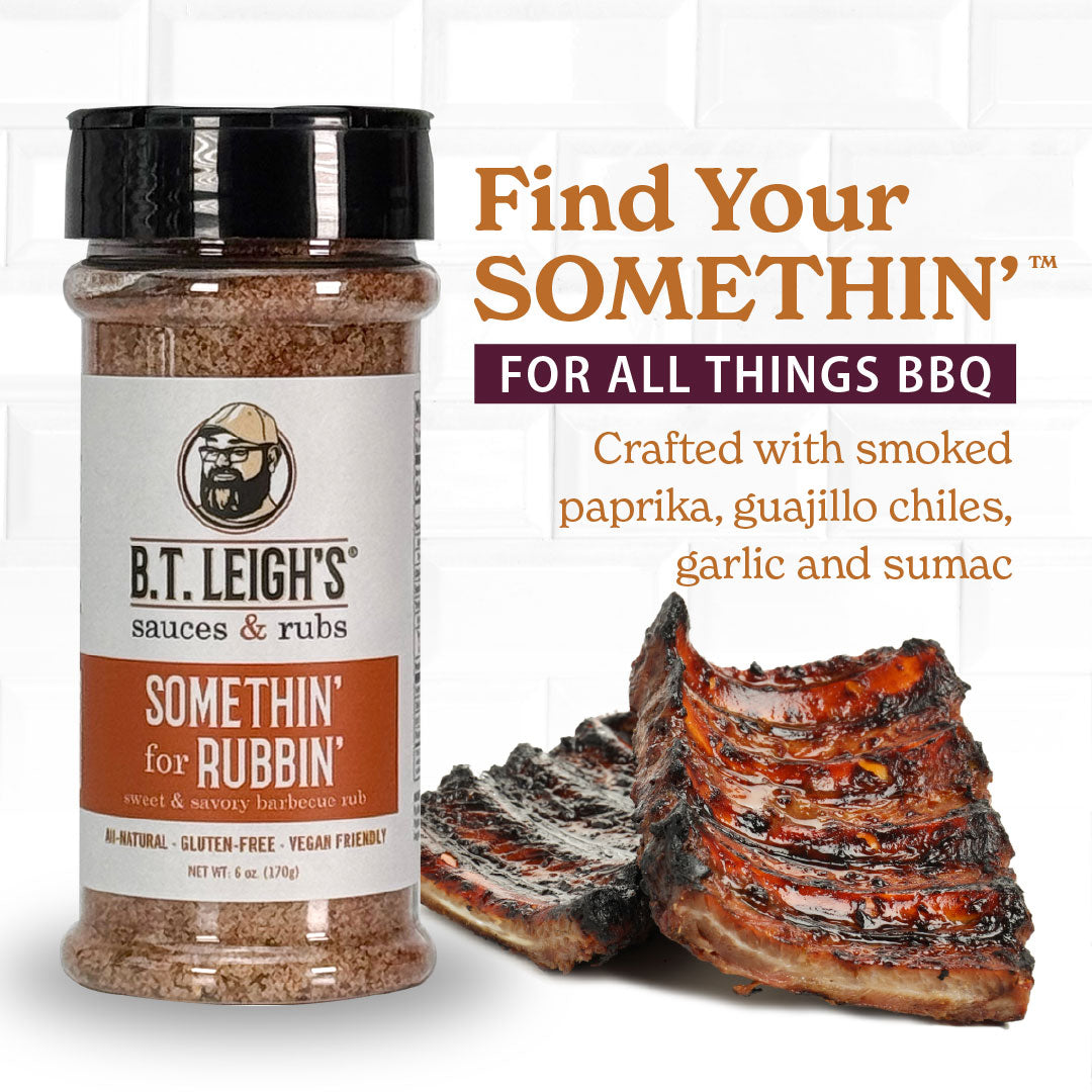 Somethin' For Rubbin' - Sweet & Savory Barbecue Rub - 6 oz Bottle
