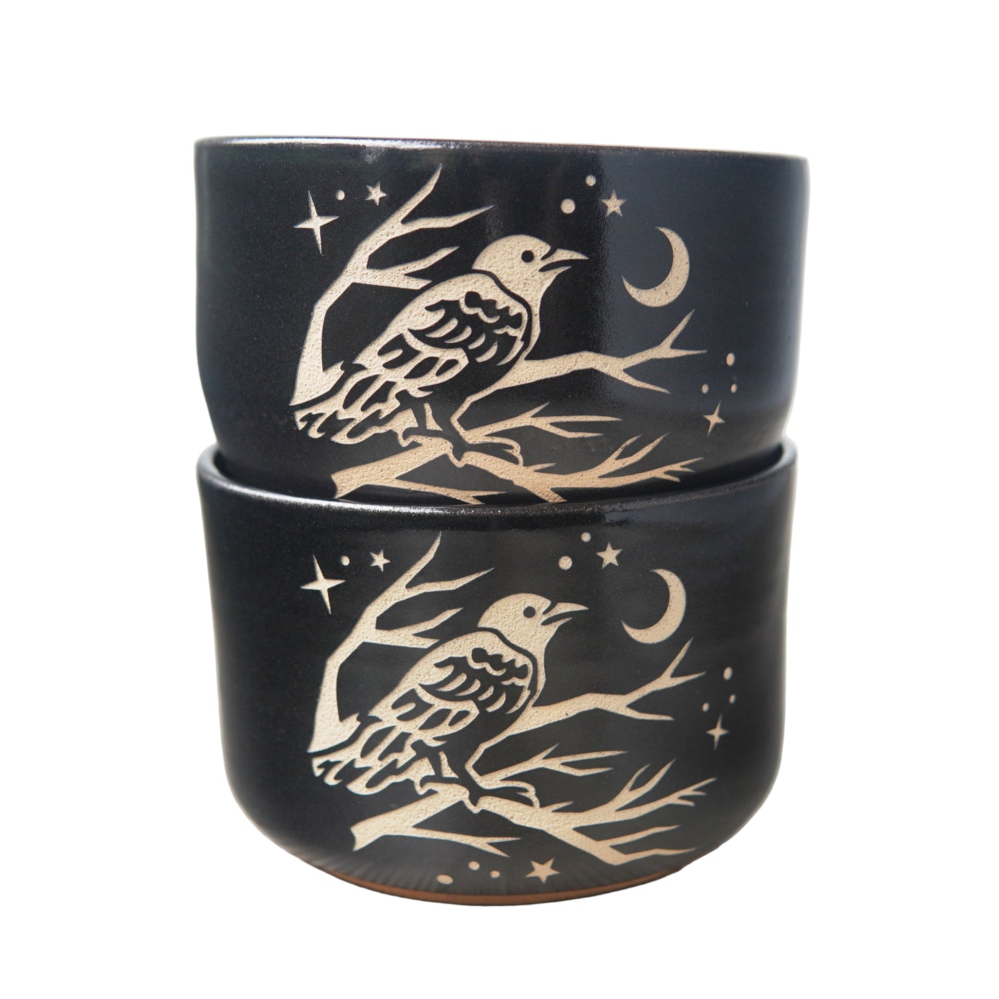 Crow Bowl, Medium Farmhouse Style Handmade Pottery