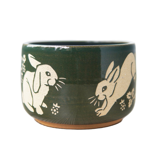 Rabbit Bowl, Farmhouse Style Handmade Pottery