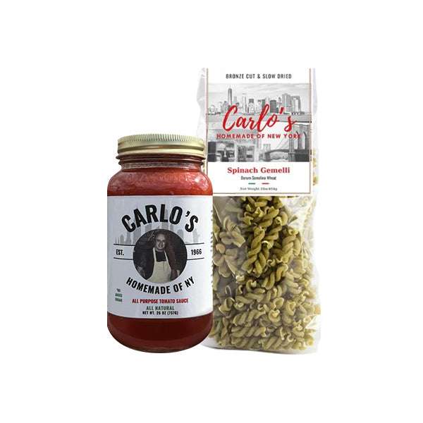 Dinner Deal Combo | Carlo's Homemade Pasta Sauce + Bronze Cut Pasta Slow Dried Pasta