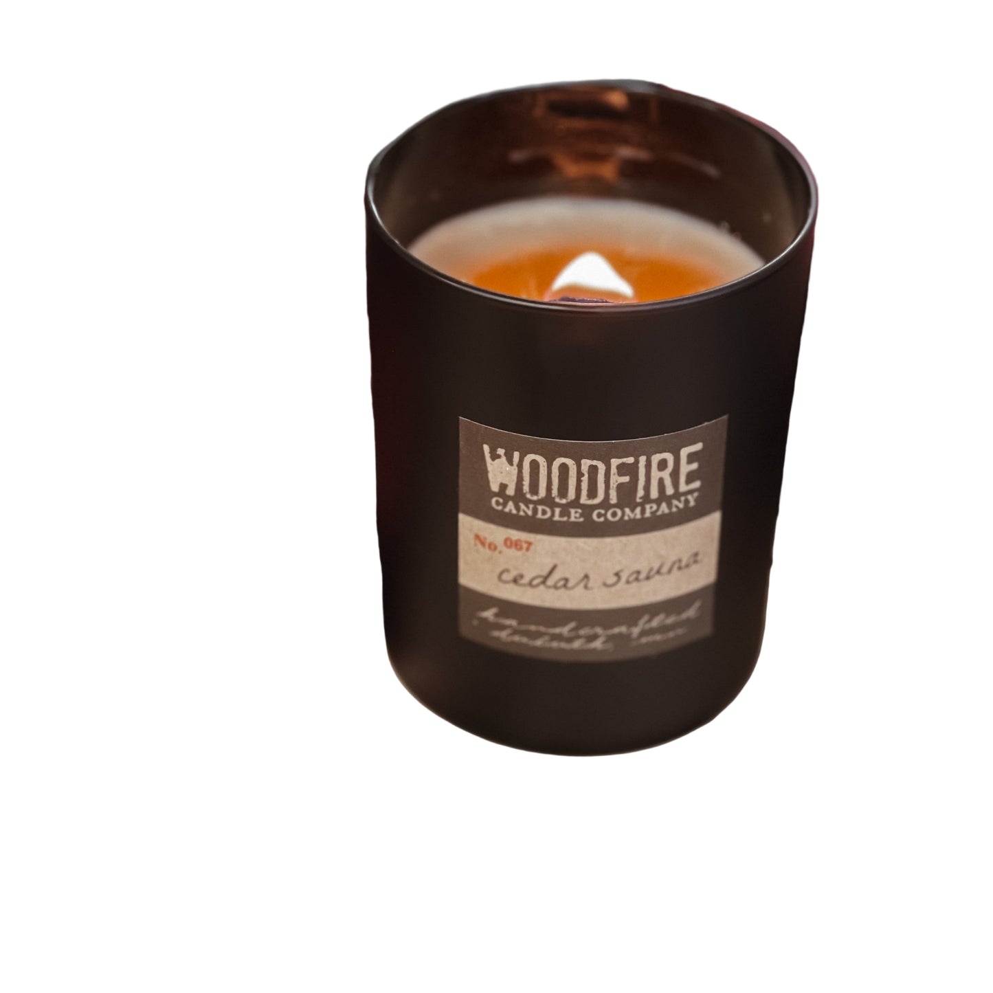 Matte Black Wood Wick Soy Candle