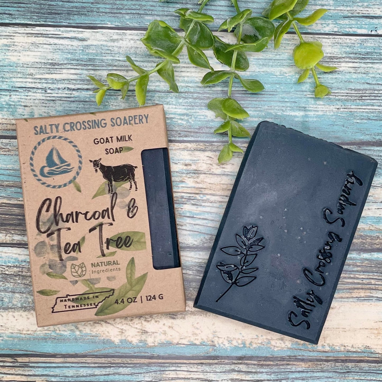 Charcoal & Tea Tree Soap Bar with Goat Milk