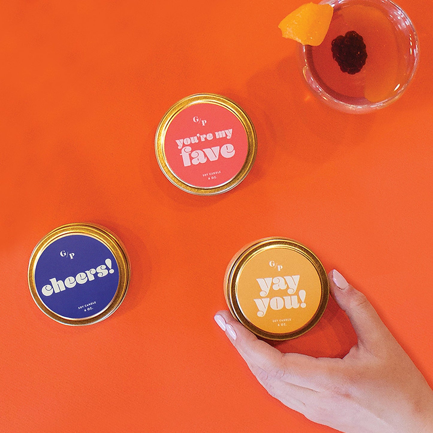 Cheers! 4 oz. Just Because Candle Tin