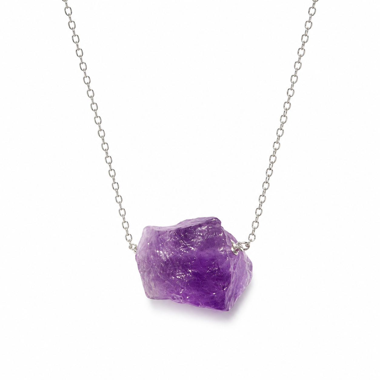 OOAK Raw Amethyst Necklace
