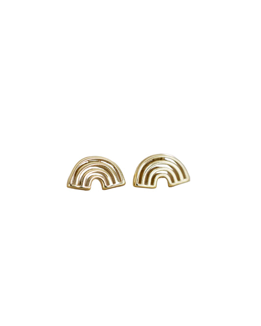 Gold Rainbow Studs