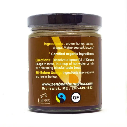 Cocoa Chaga – Honey Cocoa with Chaga Mushroom for Immune & Energy Support (10 oz)