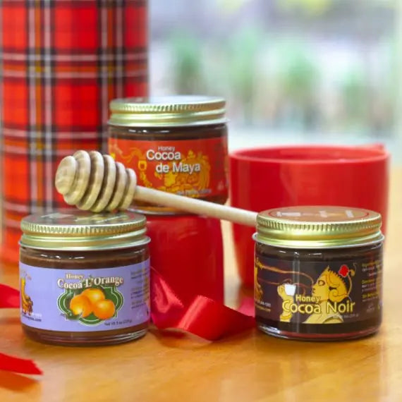 3-Flavor Honey Tea Mini Assortment – Organic Wellness Gift Set (3 x 3 oz)