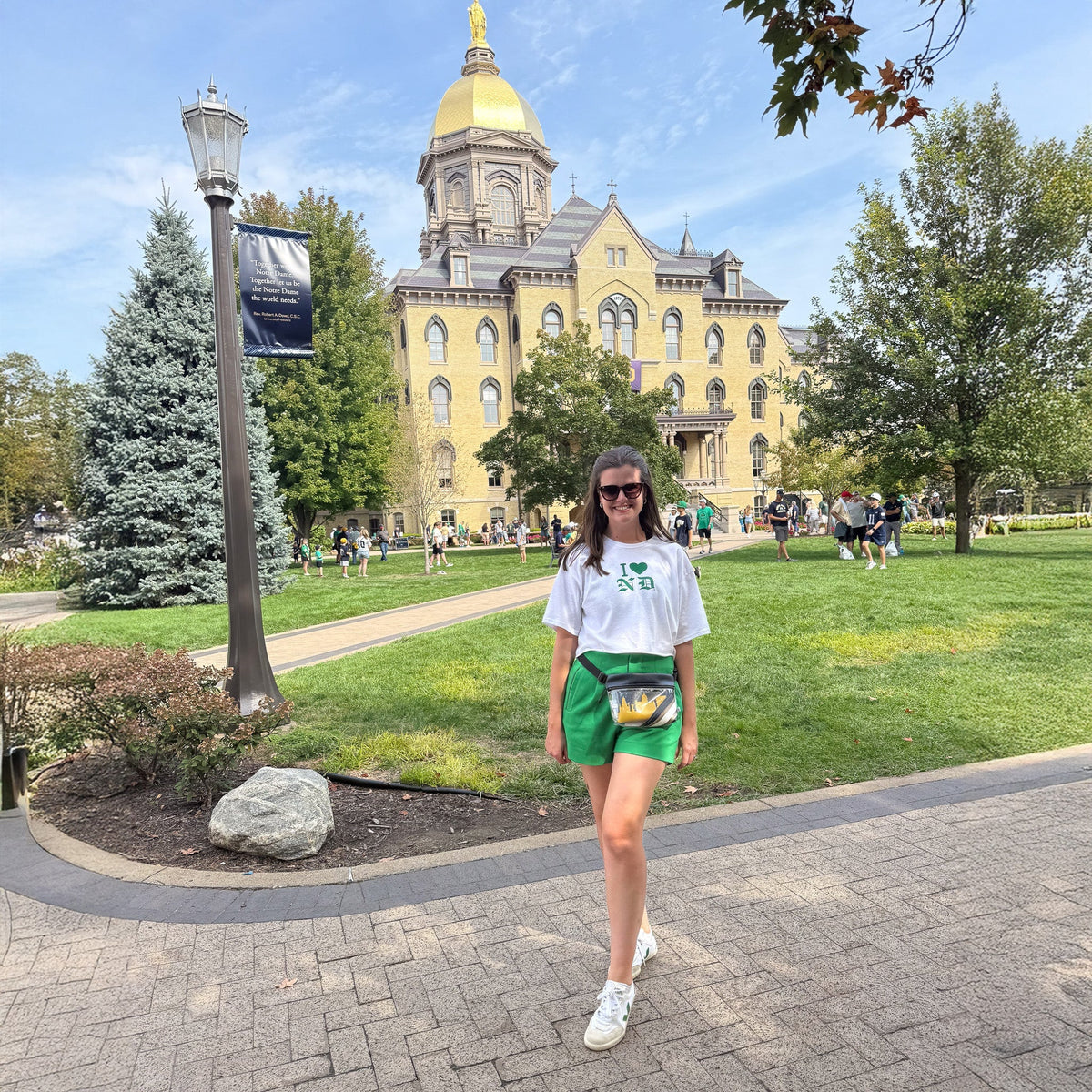 Football Stadium Clear Stripe Game Day Fanny Pack