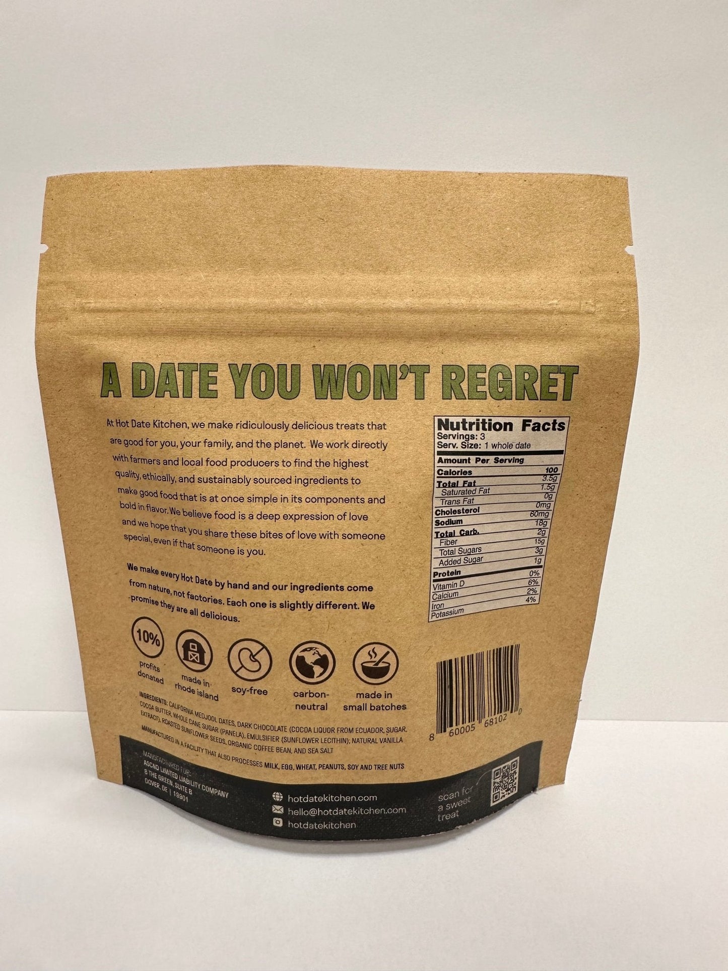 Coffee Dates - Four Pack (3 dates per pouch)