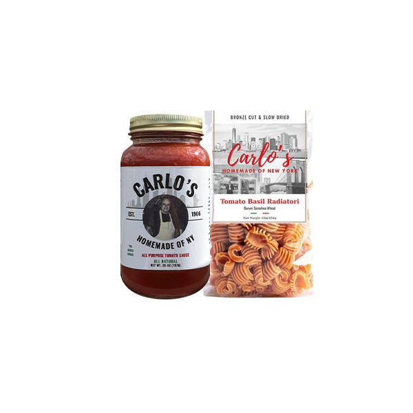 Dinner Deal Combo | Carlo's Homemade Pasta Sauce + Bronze Cut Pasta Slow Dried Pasta
