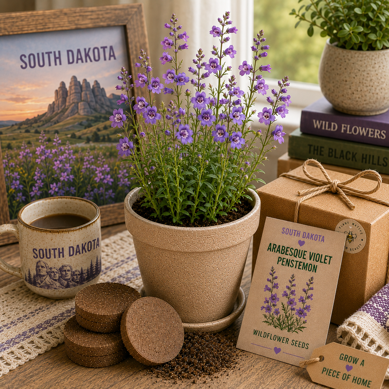 South Dakota Arabesque Violet Penstemon Wildflower Grow Kit