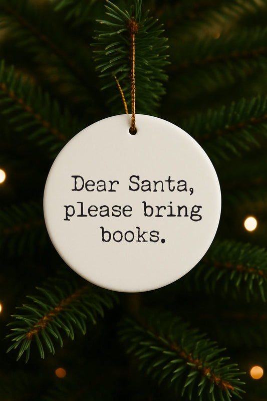 Dear Santa Book Club Christmas Ornament
