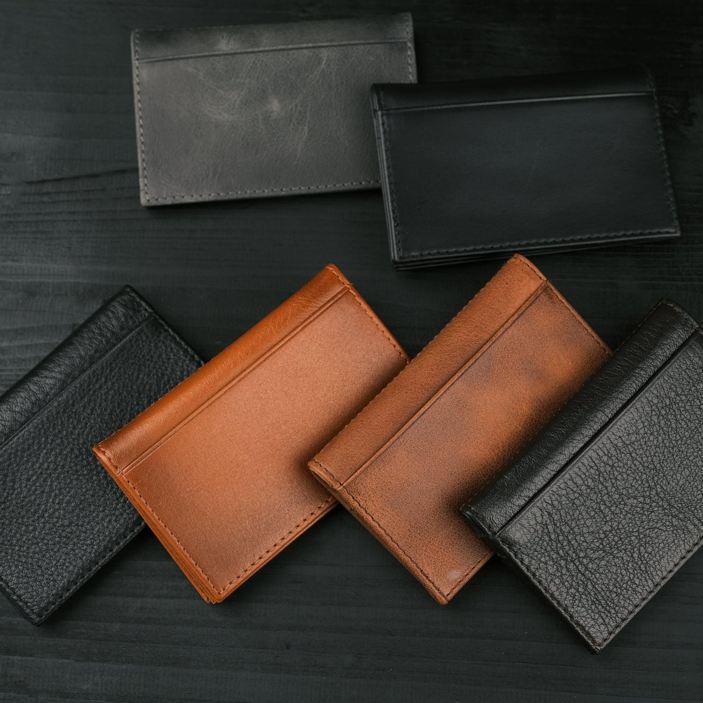 Denver Luxury Full-Grain Leather Cardholder for Men
