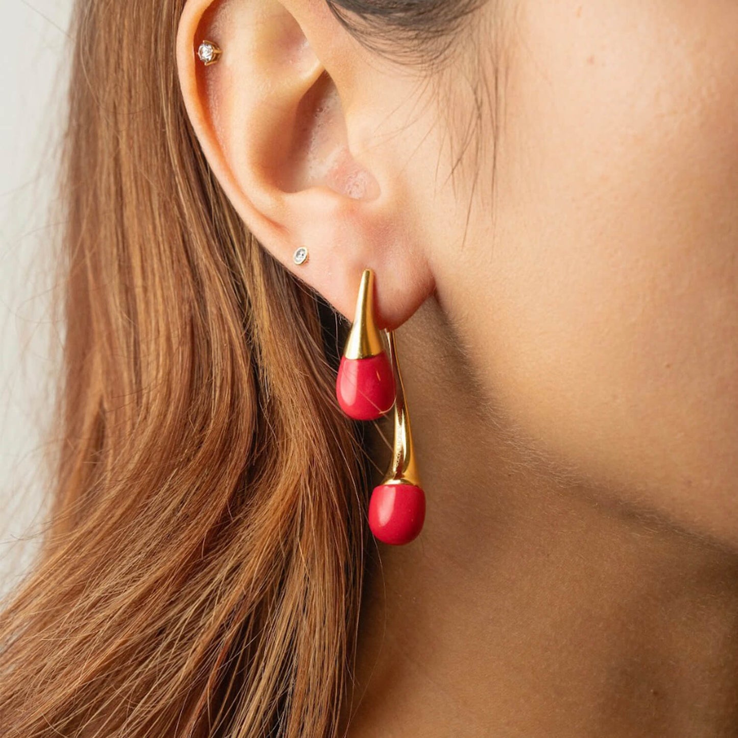 Interchangeable Double Drop Earrings