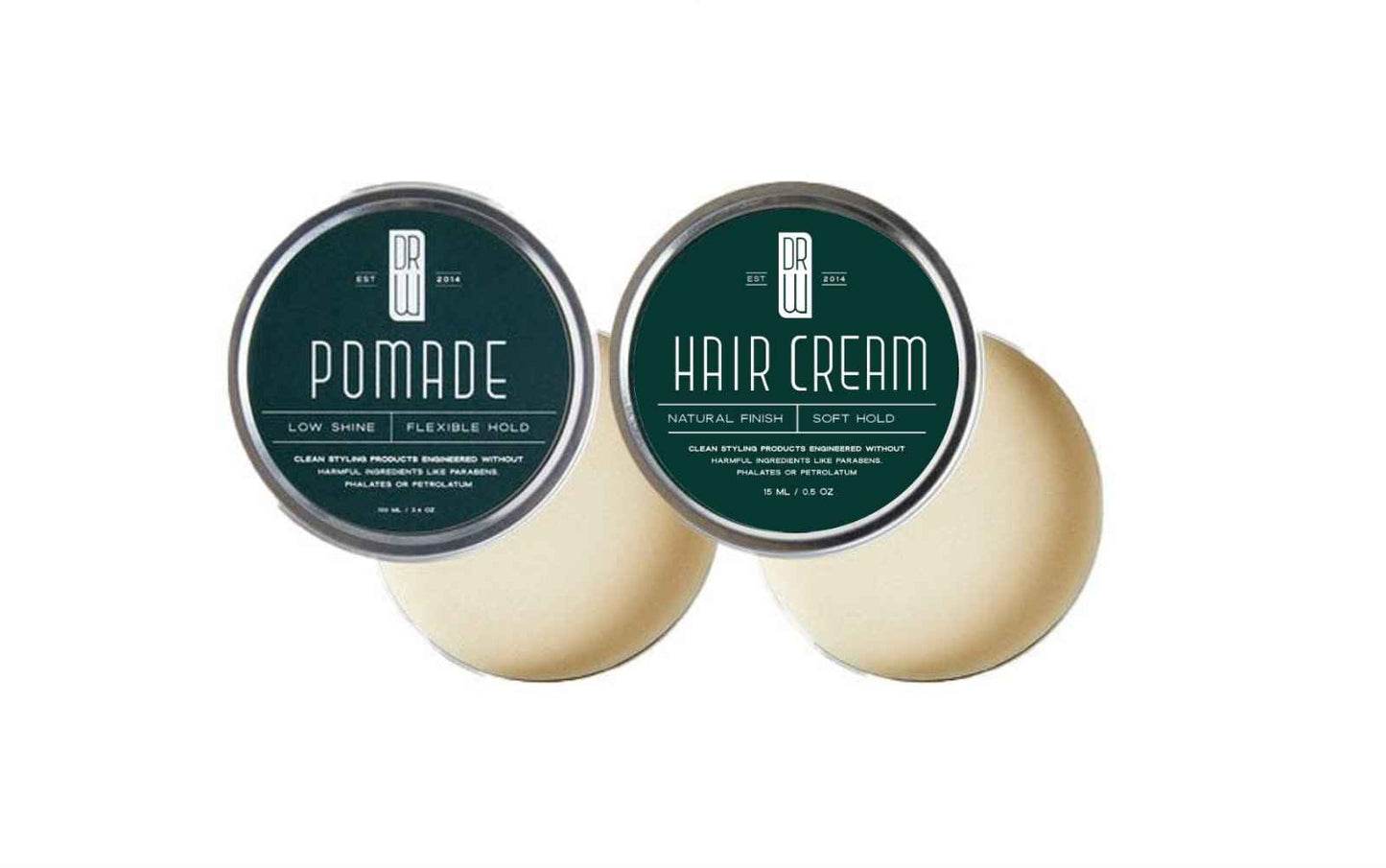 Dr. Watson's | Hair Styling Sample Pack | Pomade and Hair Cream