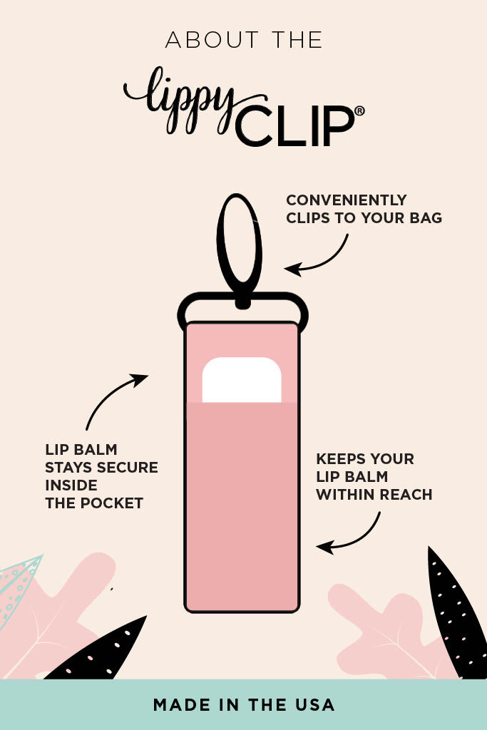 Gold Bows on Ivory LippyClip® Lip Balm Holder