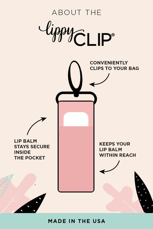 Gold Bows on Ivory LippyClip® Lip Balm Holder