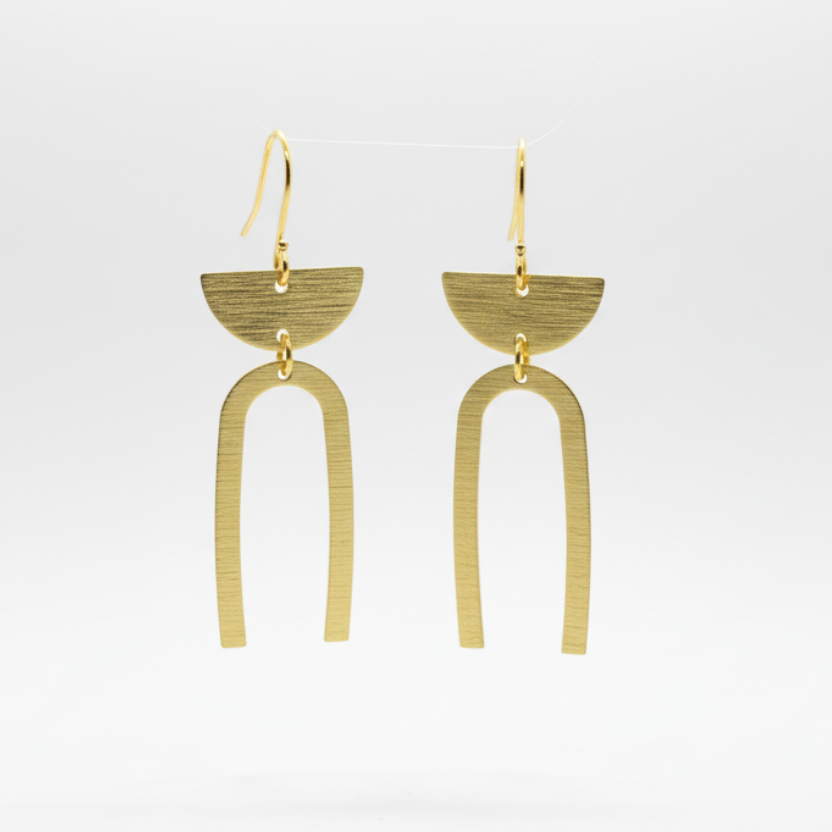 Everyday Brass Earrings