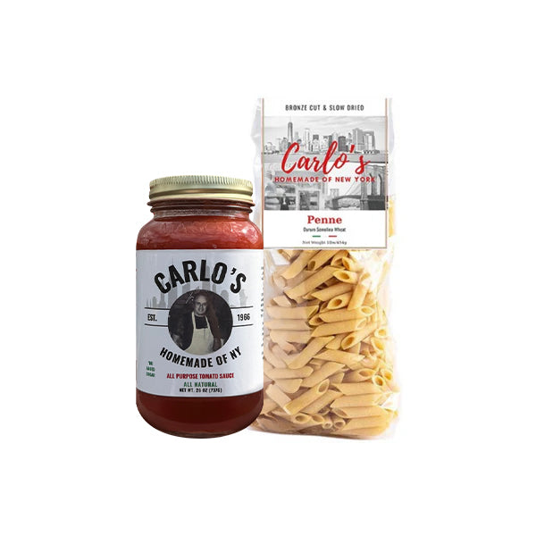 Dinner Deal Combo | Carlo's Homemade Pasta Sauce + Bronze Cut Pasta Slow Dried Pasta