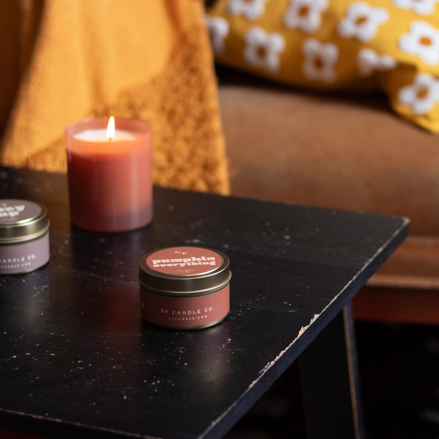 Pumpkin Everything 4 oz. Just Because Candle Tin