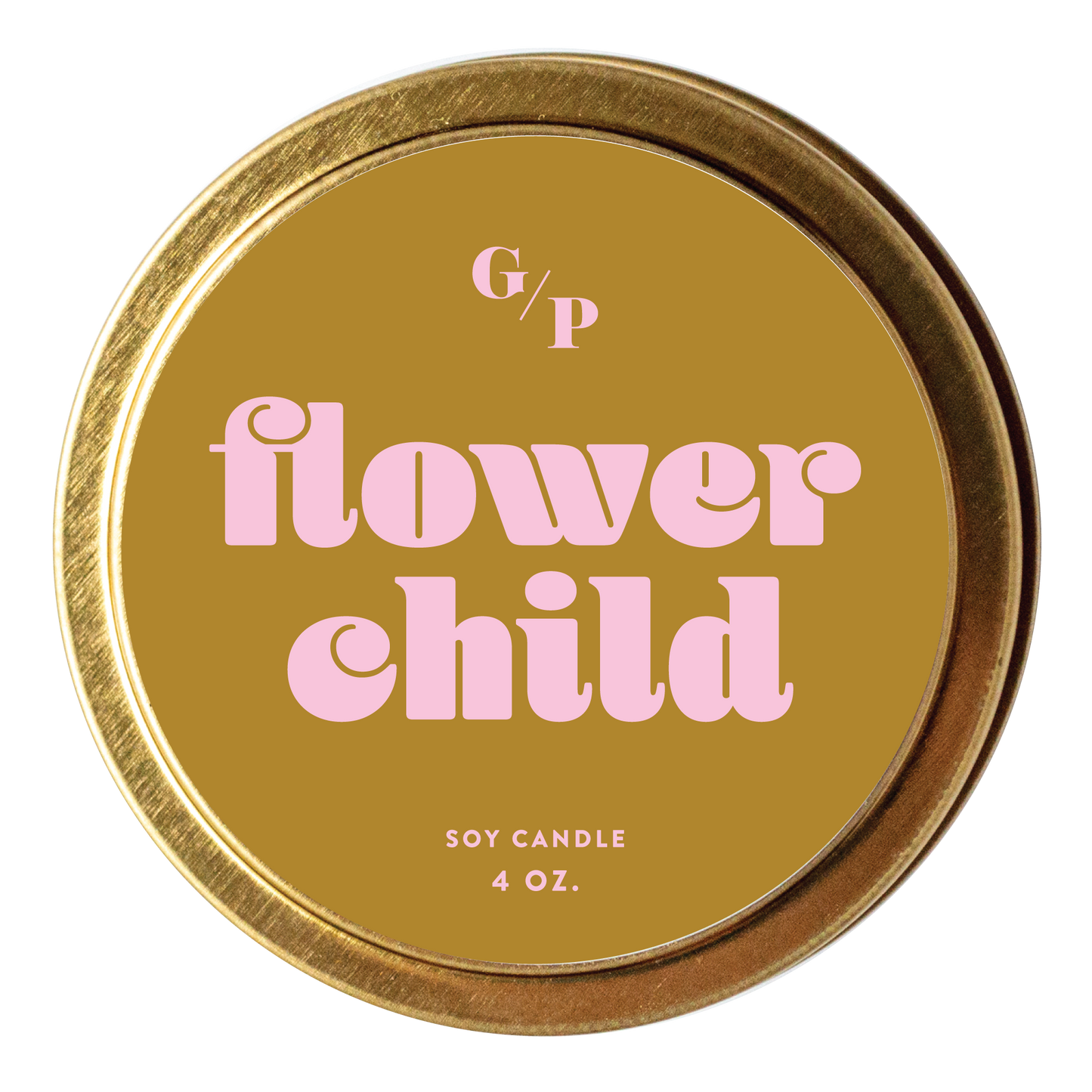 Flower Child 4 oz. Just Because Candle Tin