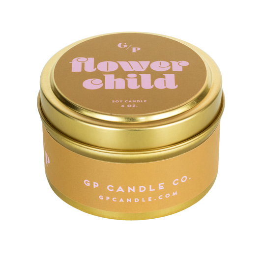 Flower Child 4 oz. Just Because Candle Tin