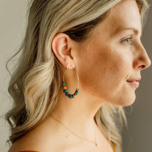 Foliage Ellen Hoop Earrings