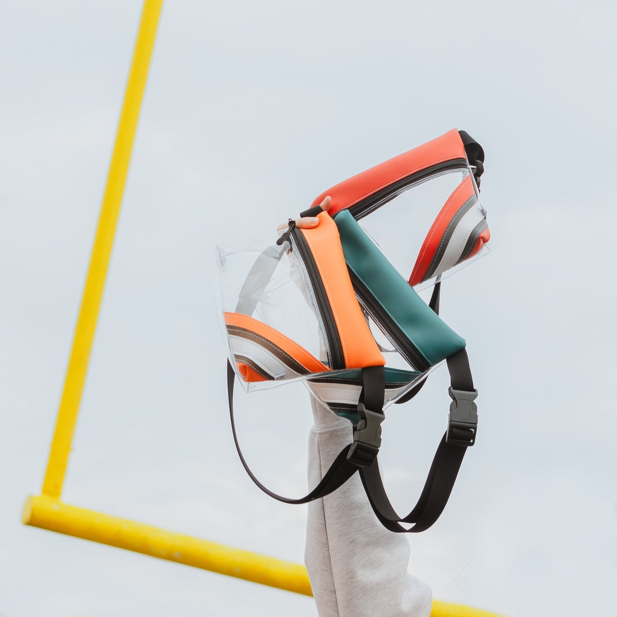 Football Stadium Clear Stripe Game Day Fanny Pack