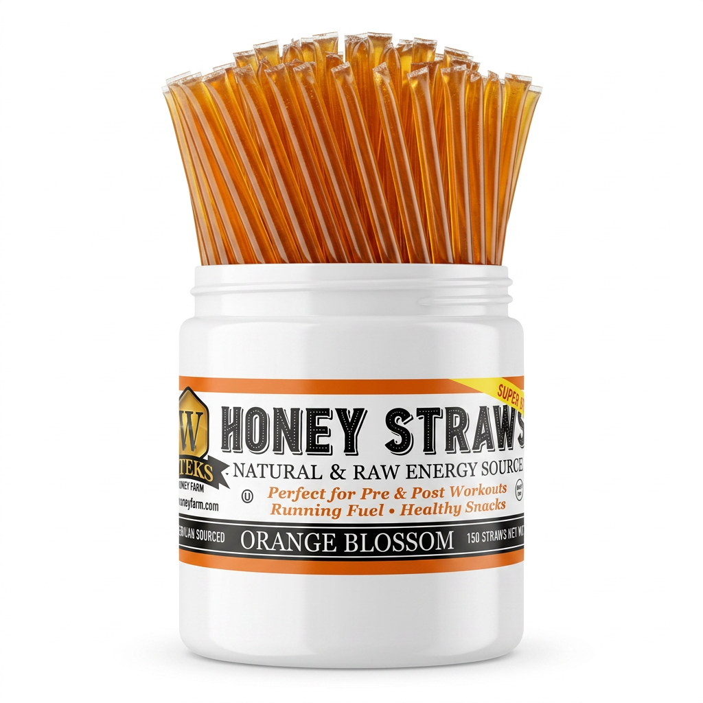 Raw Honey Straws – Orange Blossom & Wildflower | Weeks Honey Farm