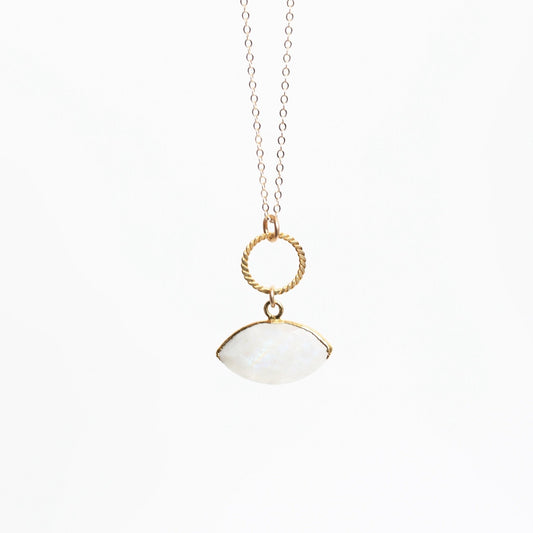 Gemstone Evil Eye Necklace